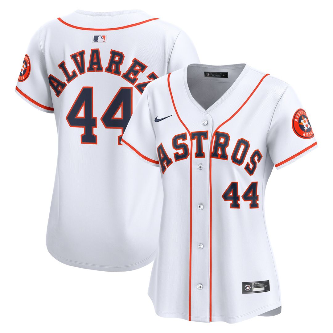 Yordan Alvarez Houston Astros Nike Women's Home Limited Player Jersey - White Official MLB Team Apparel Baseball Fan Gear