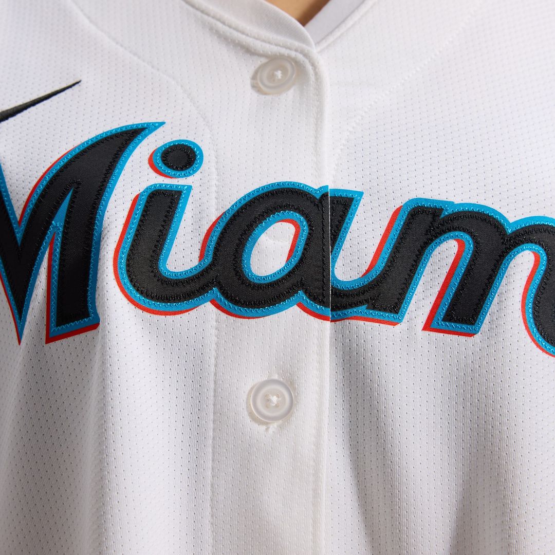 Sandy Alcantara Miami Marlins Nike Women's Home Limited Player Jersey – White Official MLB Team Apparel Baseball Fan Gear