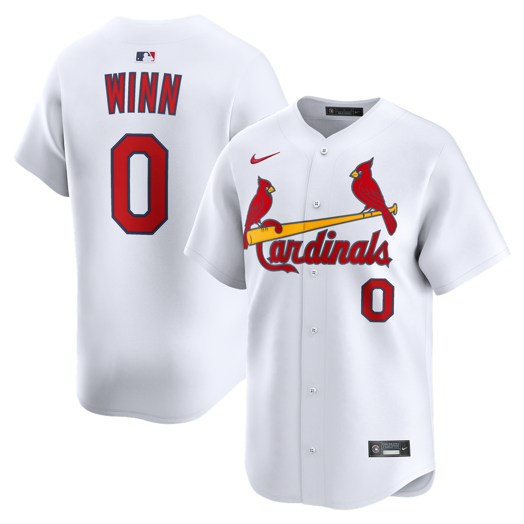 Masyn Winn St. Louis Cardinals Nike Home Limited Jersey - White Official MLB Team Apparel Baseball Fan Gear