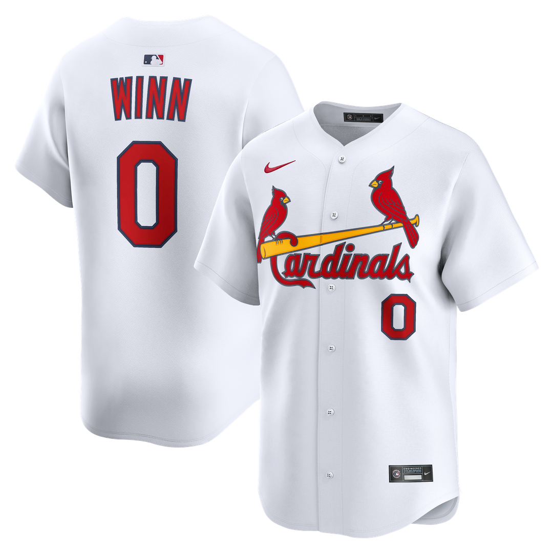 Masyn Winn St. Louis Cardinals Nike Home Limited Jersey - White Official MLB Team Apparel Baseball Fan Gear