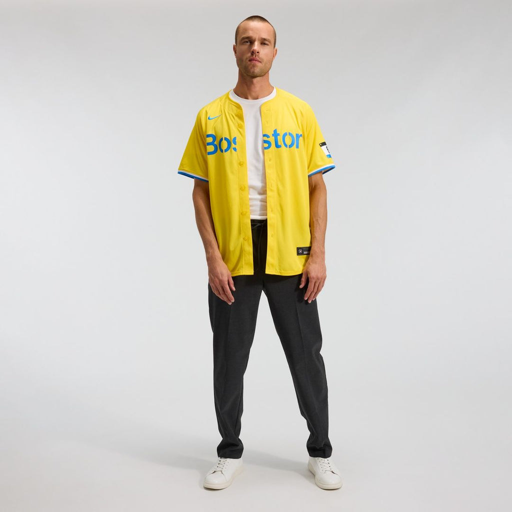 Boston Red Sox Nike City Connect Limited Jersey - Gold Official MLB Team Apparel Baseball Fan Gear