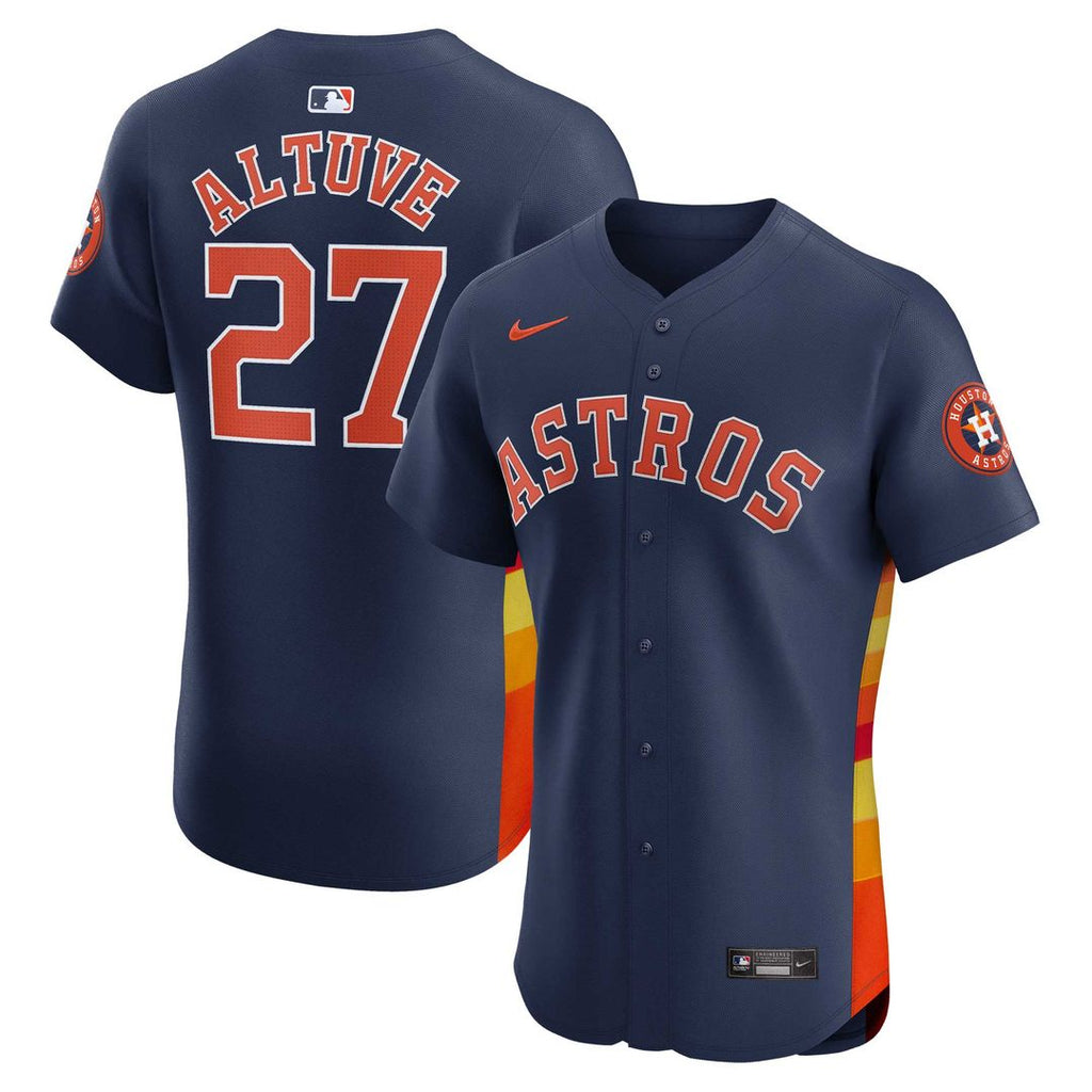 Jose Altuve Houston Astros Nike Alternate Elite Player Jersey - Navy Official MLB Team Apparel Baseball Fan Gear