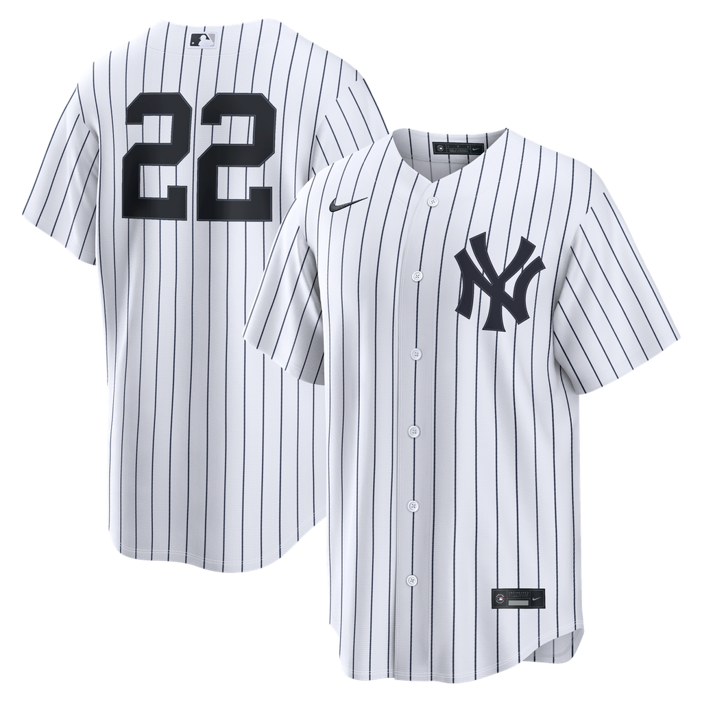 Ben Rice New York Yankees Nike Home Replica Jersey - White Official MLB Team Apparel Baseball Fan Gear