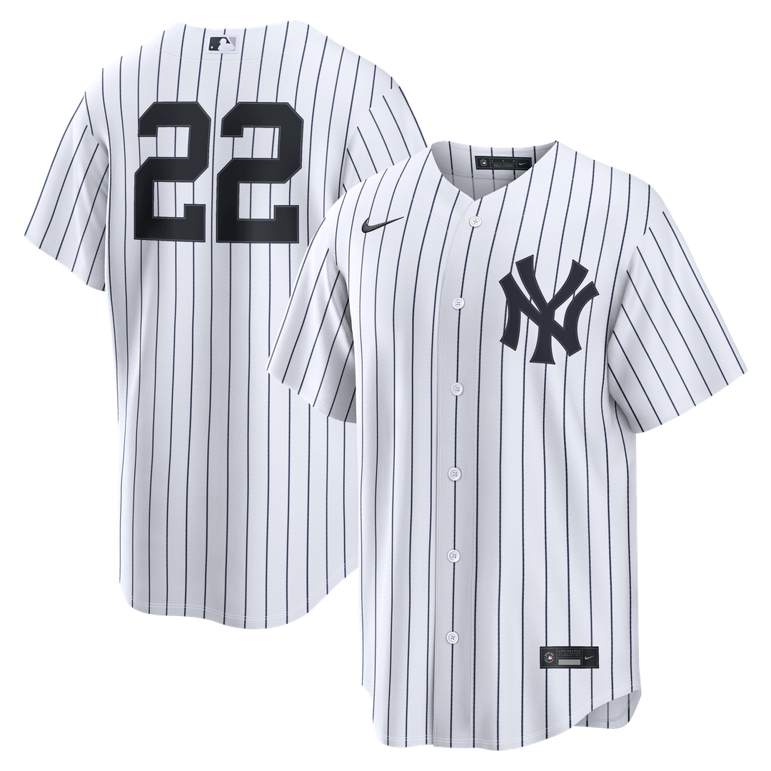 Ben Rice New York Yankees Nike Home Replica Jersey - White Official MLB Team Apparel Baseball Fan Gear