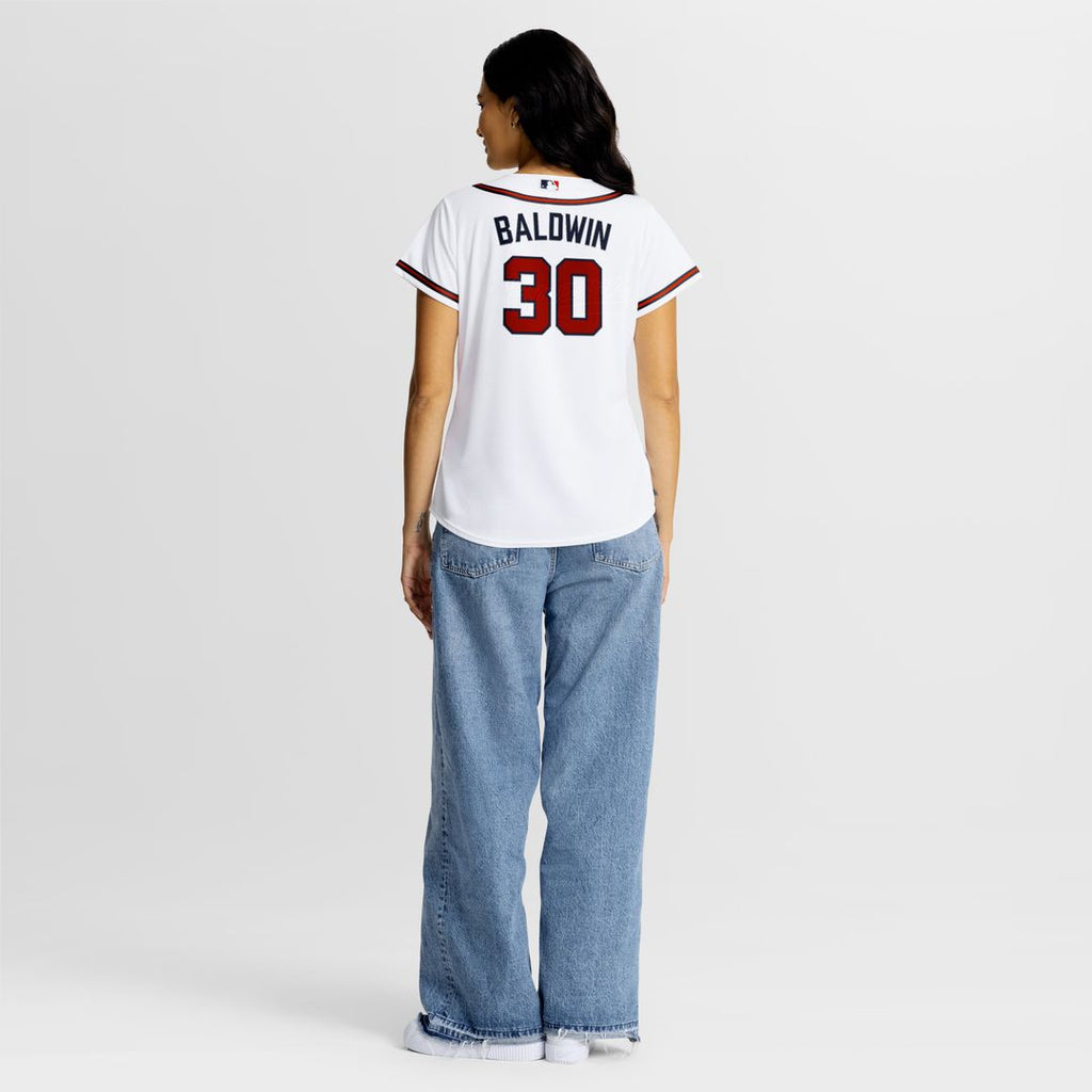 Drake Baldwin Atlanta Braves Nike Women's Home Replica Jersey - White Official MLB Team Apparel Baseball Fan Gear