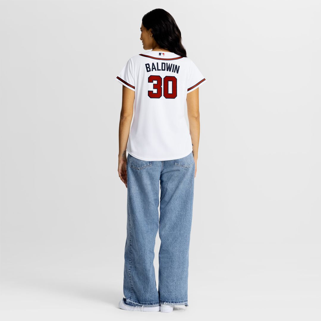 Drake Baldwin Atlanta Braves Nike Women's Home Replica Jersey - White Official MLB Team Apparel Baseball Fan Gear