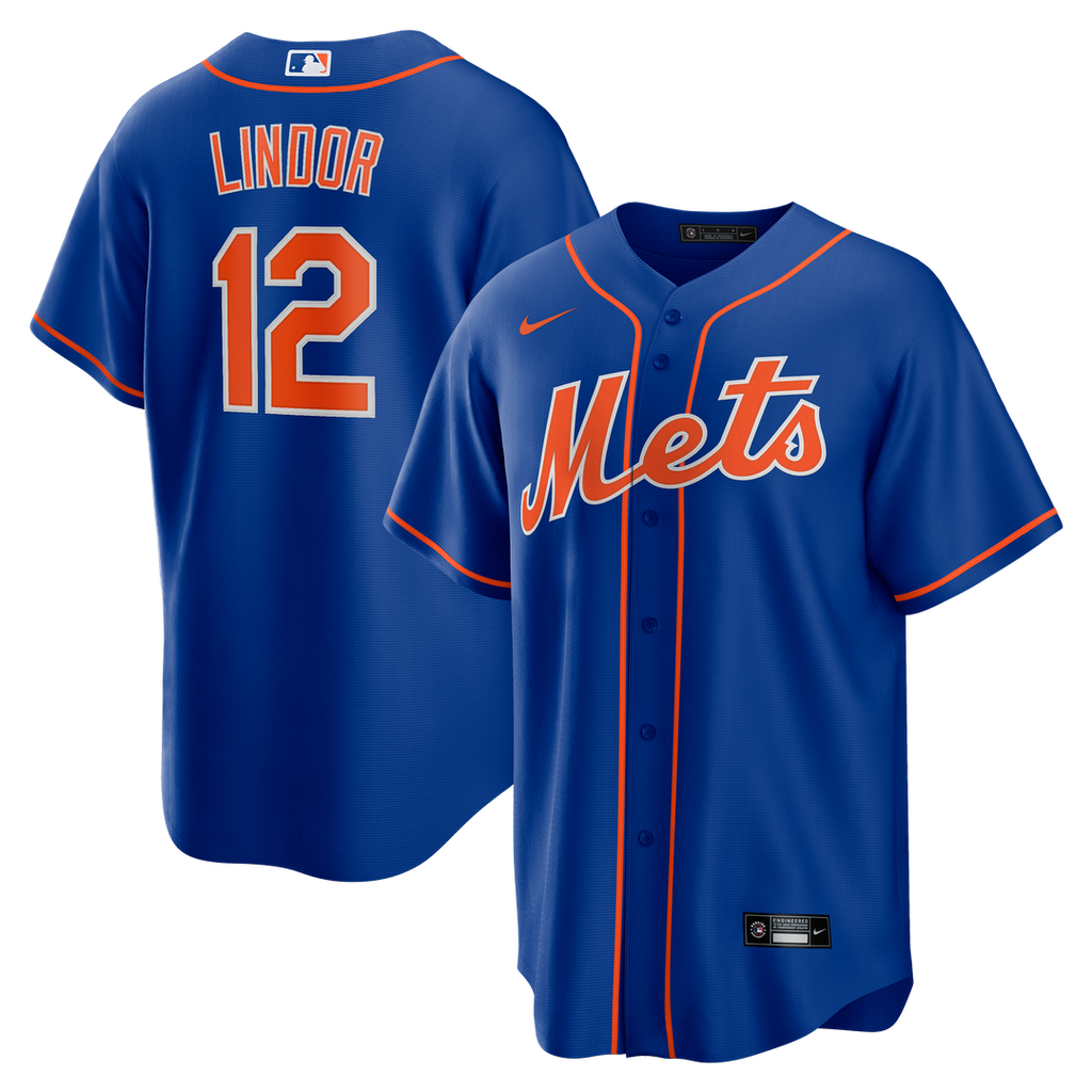 Francisco Lindor New York Mets Nike Alternate Replica Player Jersey - Royal Official MLB Team Apparel Baseball Fan Gear