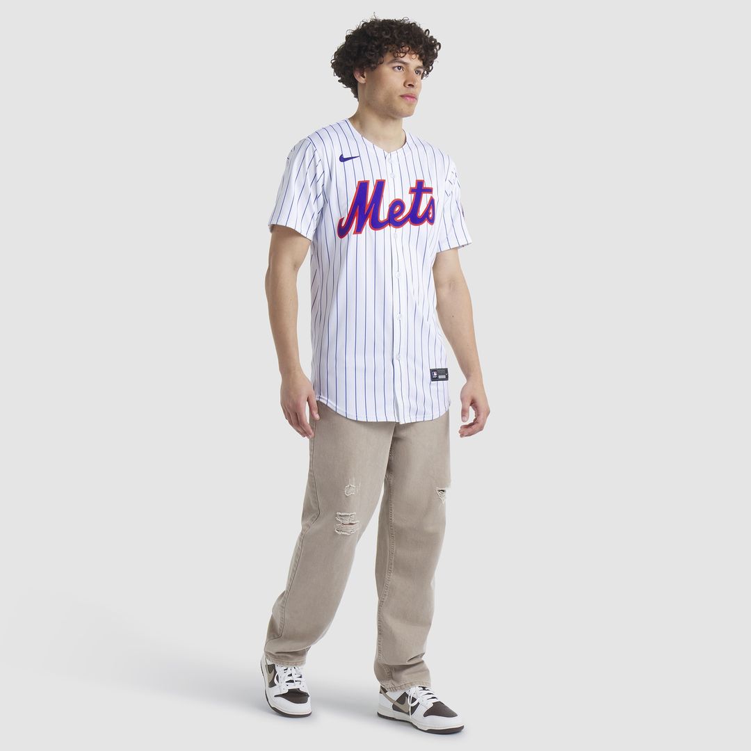 New York Mets Nike Home Replica Team Jersey - White Official MLB Team Apparel Baseball Fan Gear