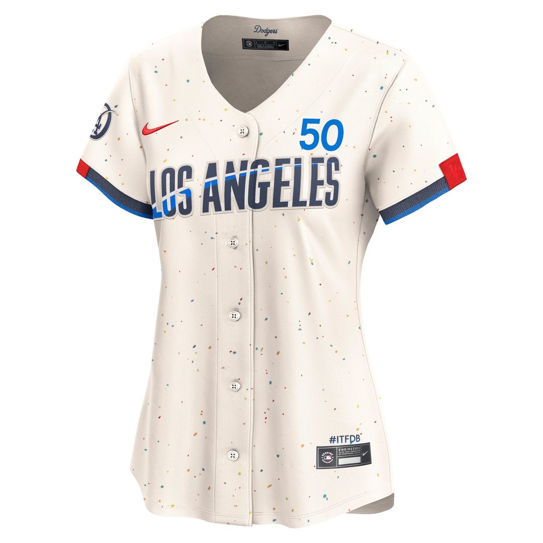Mookie Betts Los Angeles Dodgers Nike Women's City Connect Limited Jersey – Cream Official MLB Team Apparel Baseball Fan Gear