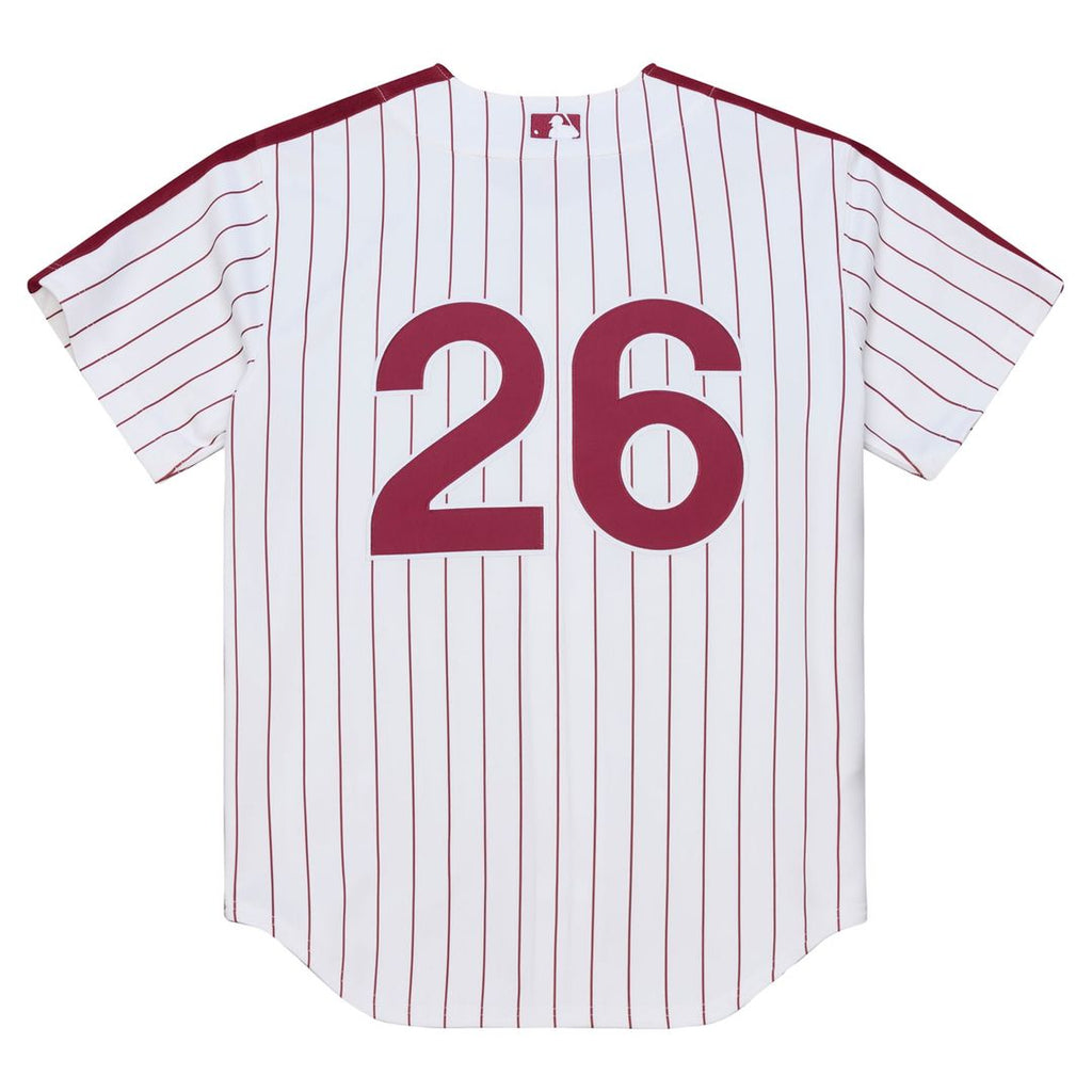 Chase Utley Philadelphia Phillies Mitchell & Ness 2003 Cooperstown Collection Authentic Jersey - White Official MLB Team Apparel Baseball Fan Gear