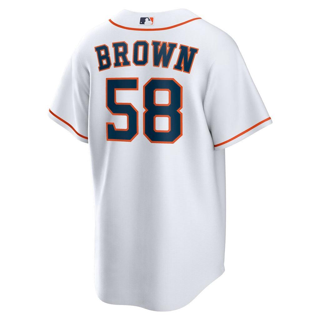 Hunter Brown Houston Astros Nike Home Replica Jersey - White Official MLB Team Apparel Baseball Fan Gear