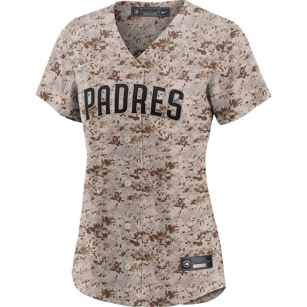 Fernando Tatis Jr. San Diego Padres Nike Women's USMC Alternate Replica Player Jersey - Camo Official MLB Team Apparel Baseball Fan Gear
