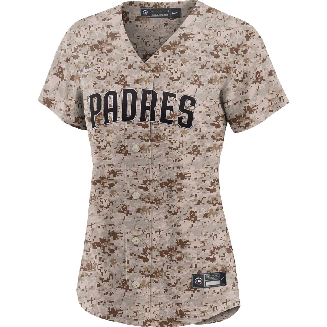Fernando Tatis Jr. San Diego Padres Nike Women's USMC Alternate Replica Player Jersey - Camo Official MLB Team Apparel Baseball Fan Gear