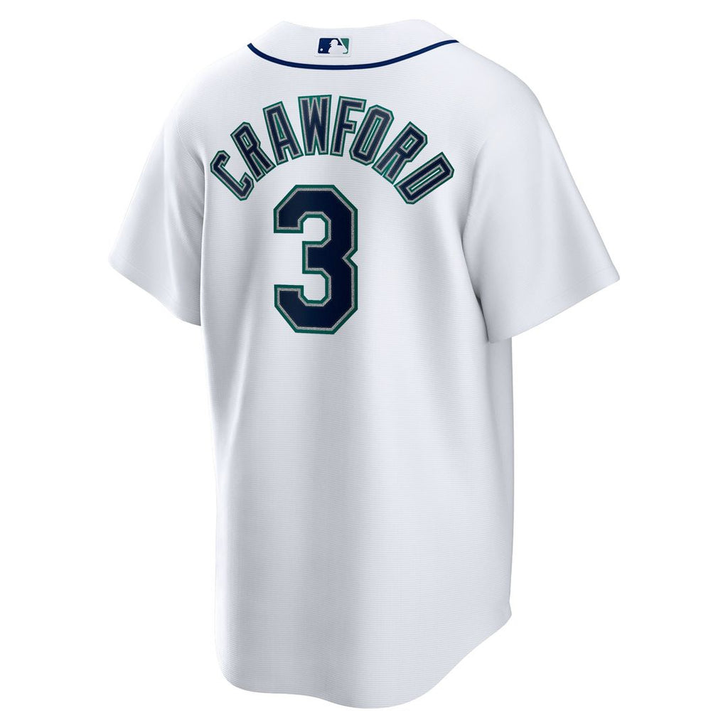JP Crawford Seattle Mariners Nike Home Replica Jersey - White Official MLB Team Apparel Baseball Fan Gear
