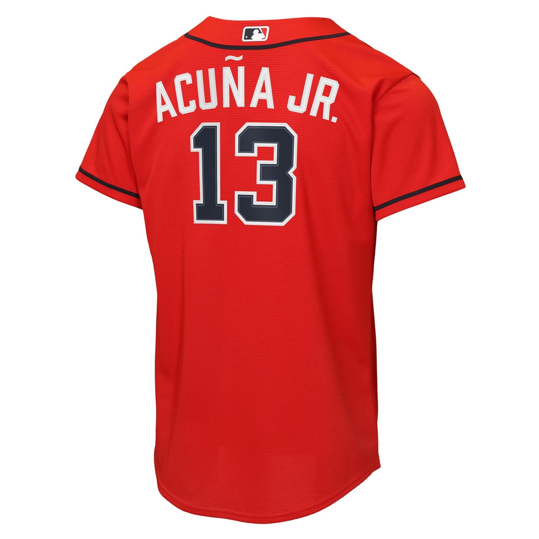 Ronald Acuña Jr. Atlanta Braves Nike Youth Road Replica Jersey - Gray Official MLB Team Apparel Baseball Fan Gear