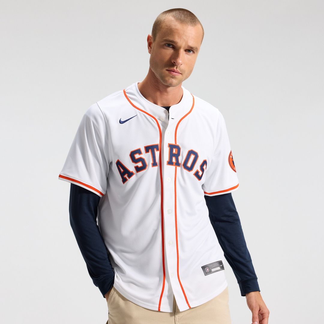 Houston Astros Nike Home Limited Jersey - White Official MLB Team Apparel Baseball Fan Gear