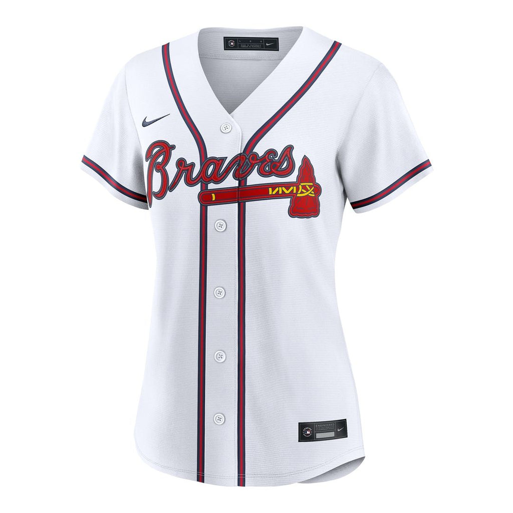 Mauricio Dubón Atlanta Braves Nike Women's Home Replica Jersey - White Official MLB Team Apparel Baseball Fan Gear