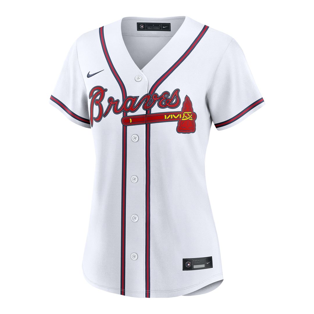 Mauricio Dubón Atlanta Braves Nike Women's Home Replica Jersey - White Official MLB Team Apparel Baseball Fan Gear
