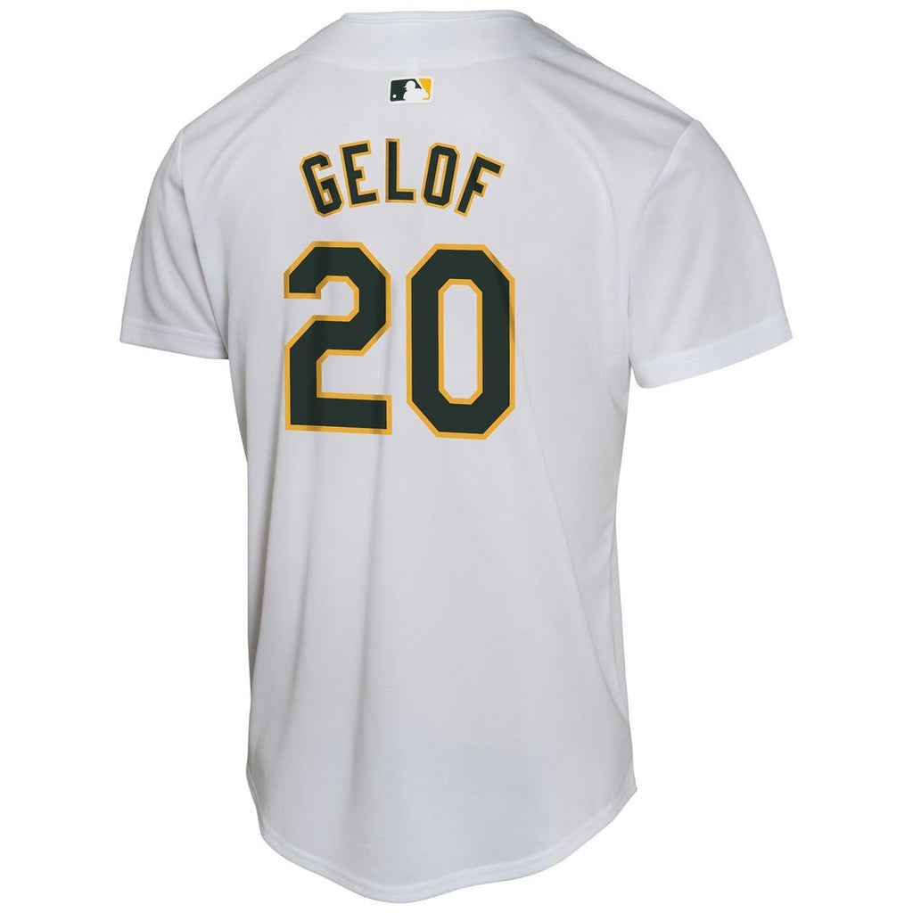 Zack Gelof Athletics Nike Youth Home Game Player Jersey - Gray Official MLB Team Apparel Baseball Fan Gear