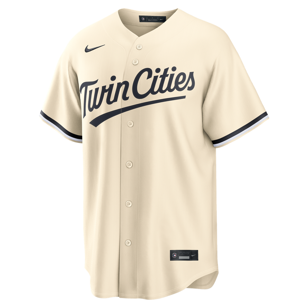 Minnesota Twins Nike Alternate Replica Jersey - Cream Official MLB Team Apparel Baseball Fan Gear