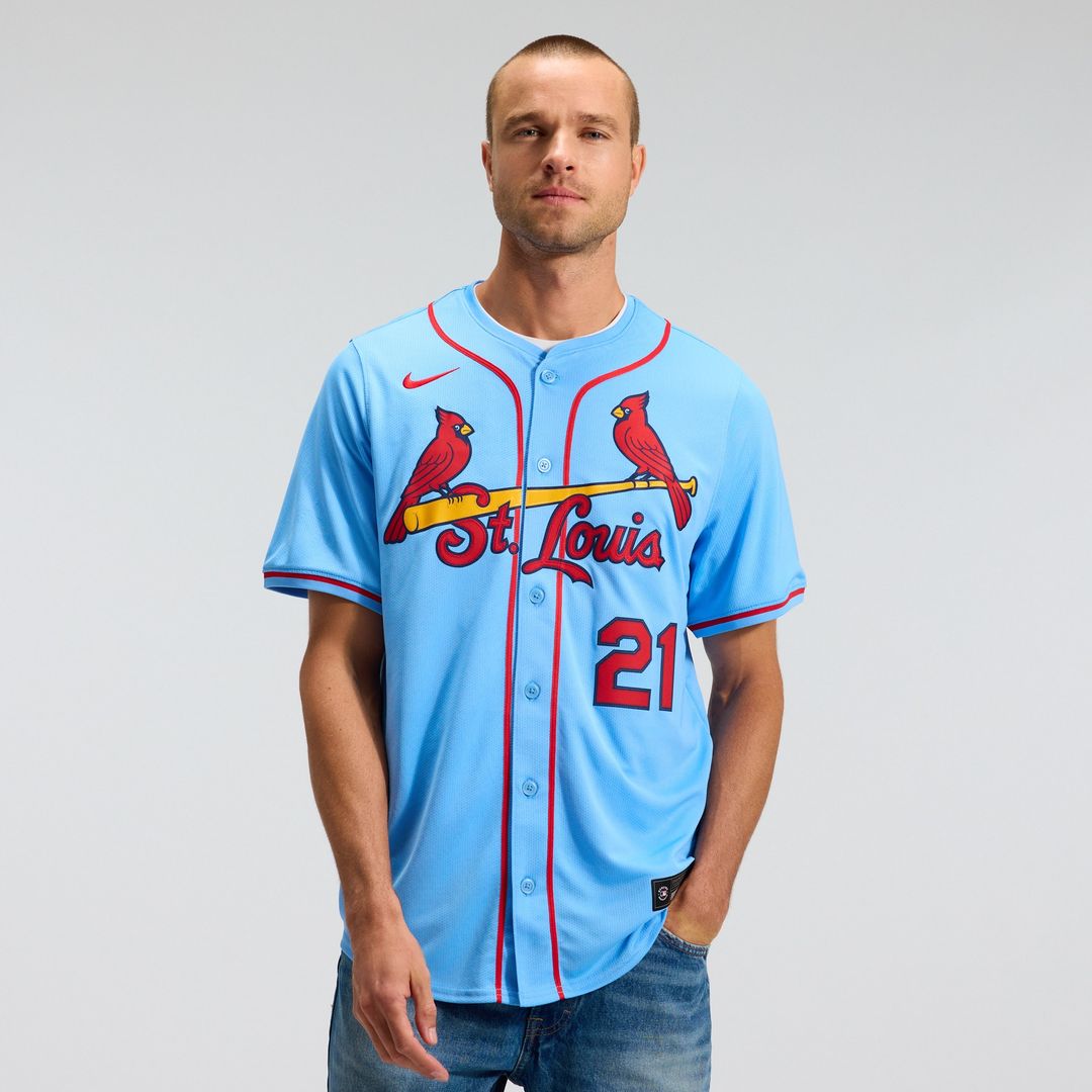 Lars Nootbaar St. Louis Cardinals Nike Alternate Limited Jersey - Light Blue Official MLB Team Apparel Baseball Fan Gear