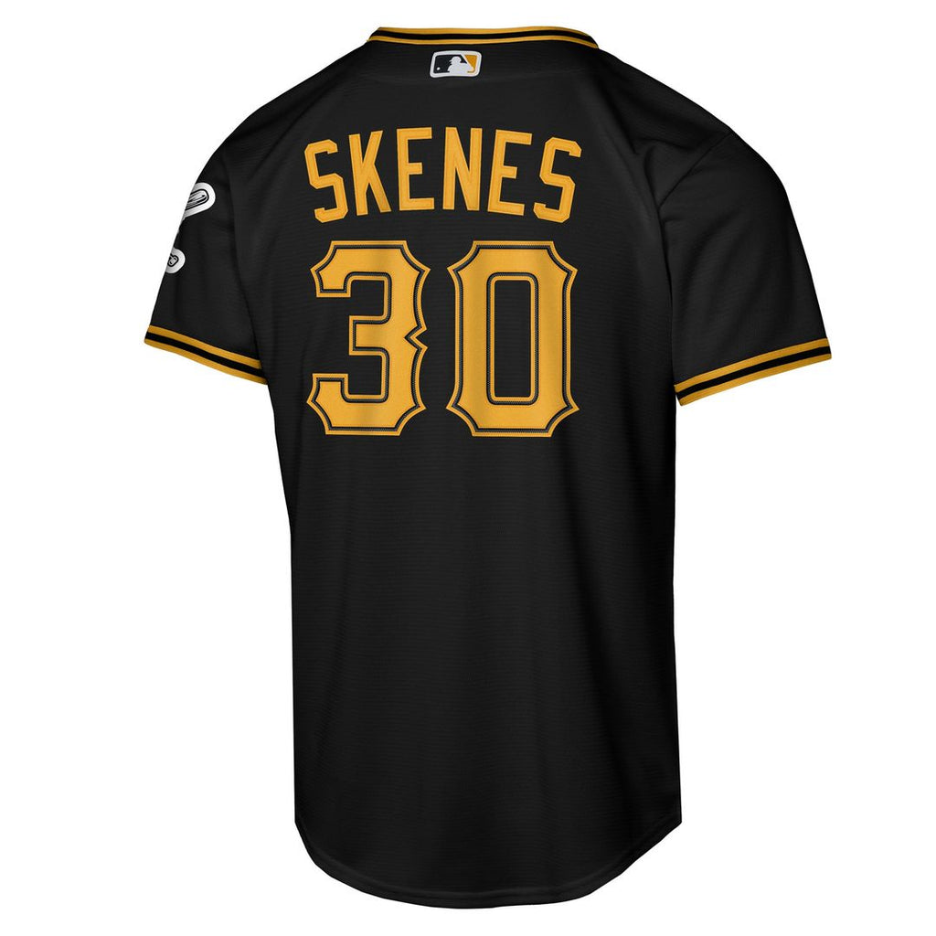 Paul Skenes Pittsburgh Pirates Nike Youth Alternate Stadium Jersey - Black Official MLB Team Apparel Baseball Fan Gear