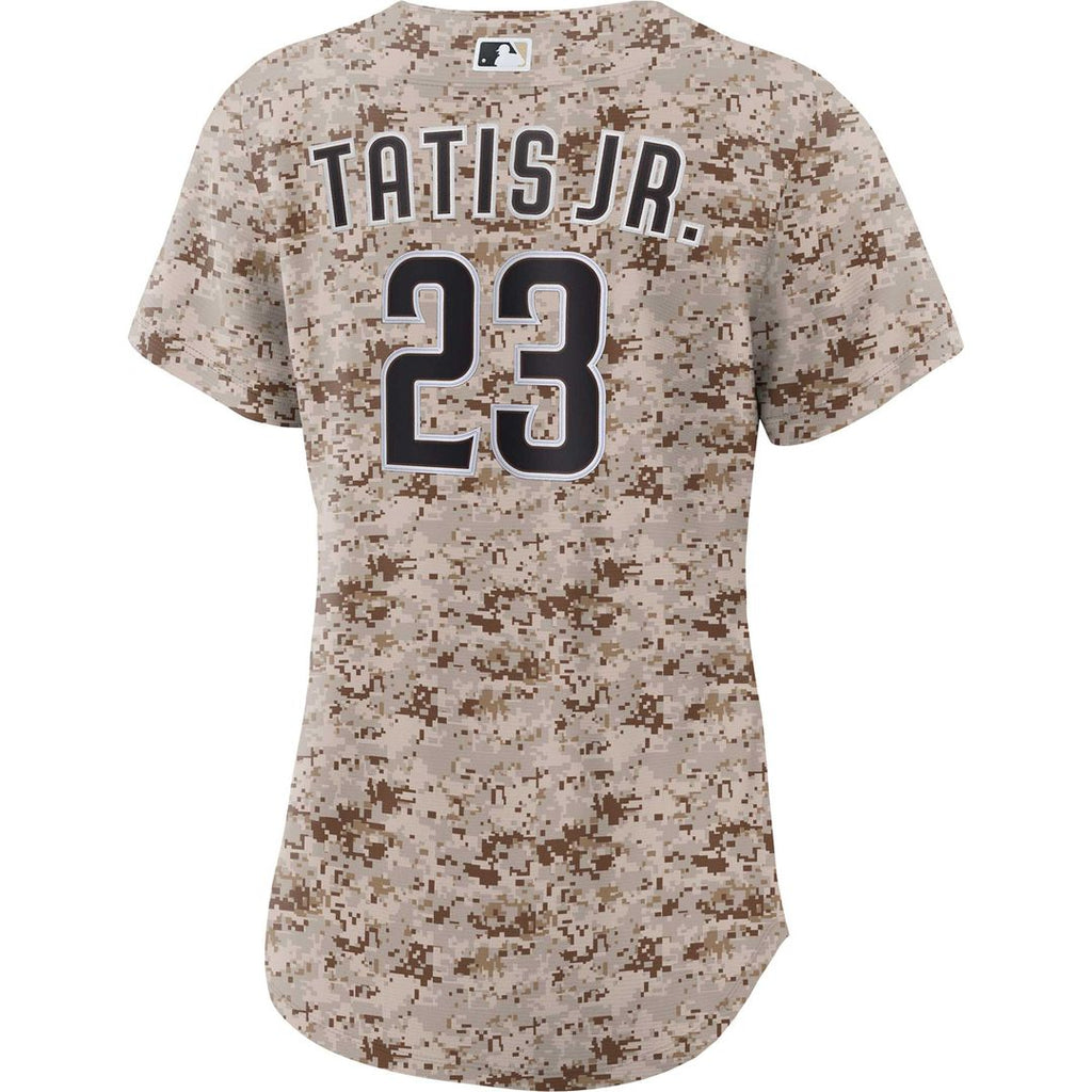 Fernando Tatis Jr. San Diego Padres Nike Women's USMC Alternate Replica Player Jersey - Camo Official MLB Team Apparel Baseball Fan Gear