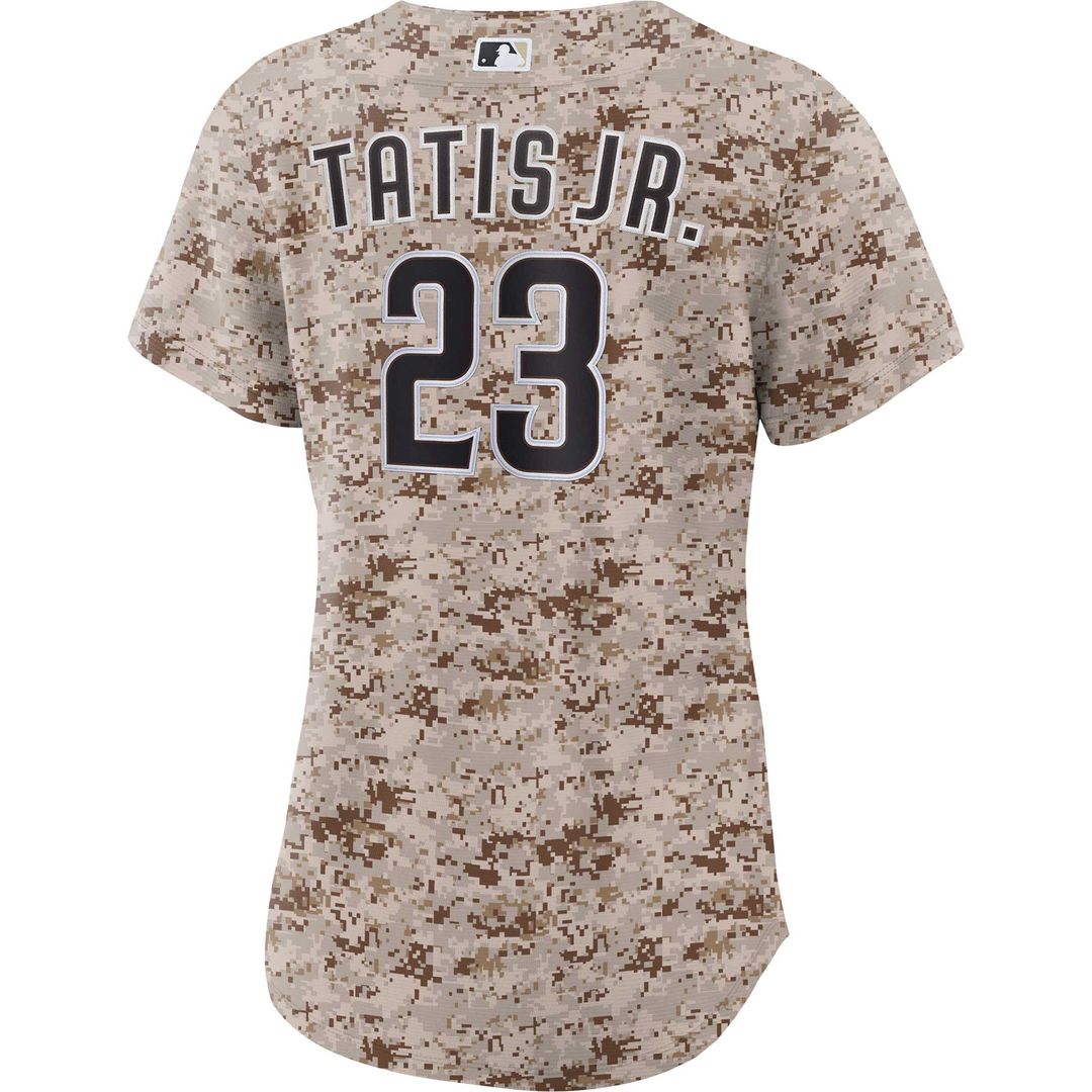 Fernando Tatis Jr. San Diego Padres Nike Women's USMC Alternate Replica Player Jersey - Camo Official MLB Team Apparel Baseball Fan Gear
