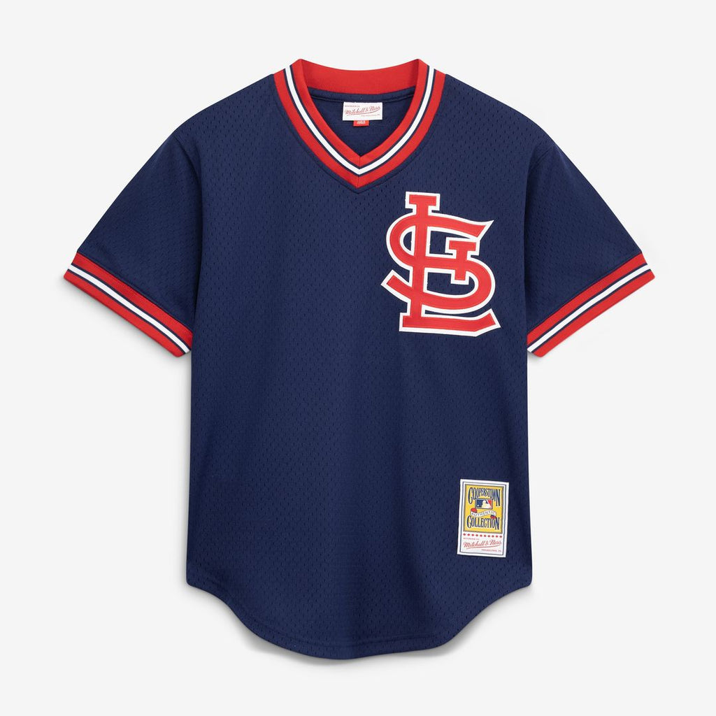 Ozzie Smith St. Louis Cardinals Mitchell & Ness Authentic Batting Practice Jersey - Scarlet Official MLB Team Apparel Baseball Fan Gear