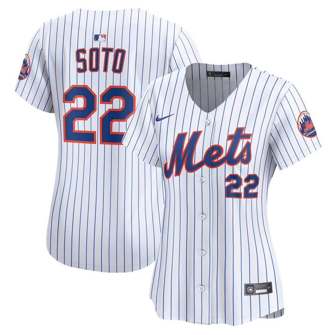 Juan Soto New York Mets Nike Women's Home Limited Jersey - White Official MLB Team Apparel Baseball Fan Gear