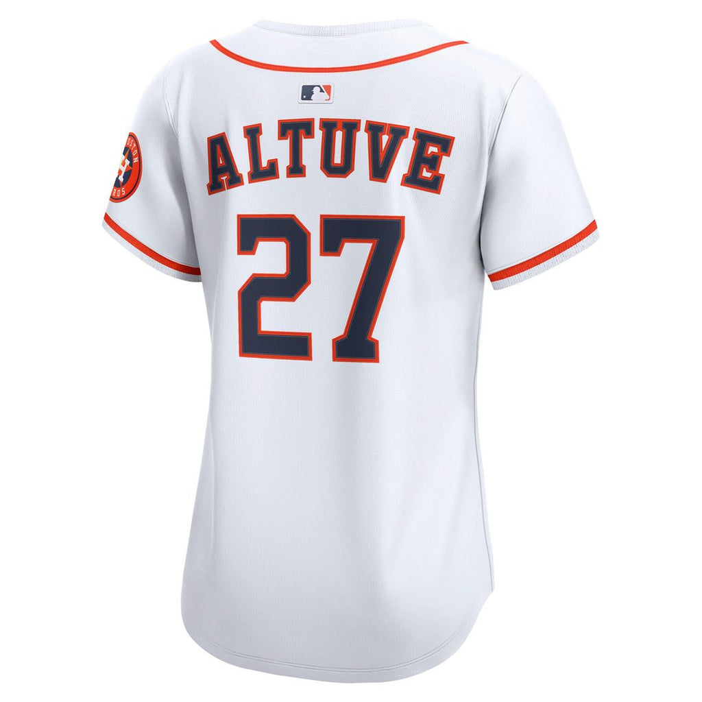 Jose Altuve Houston Astros Nike Women's Home Limited Player Jersey - White Official MLB Team Apparel Baseball Fan Gear