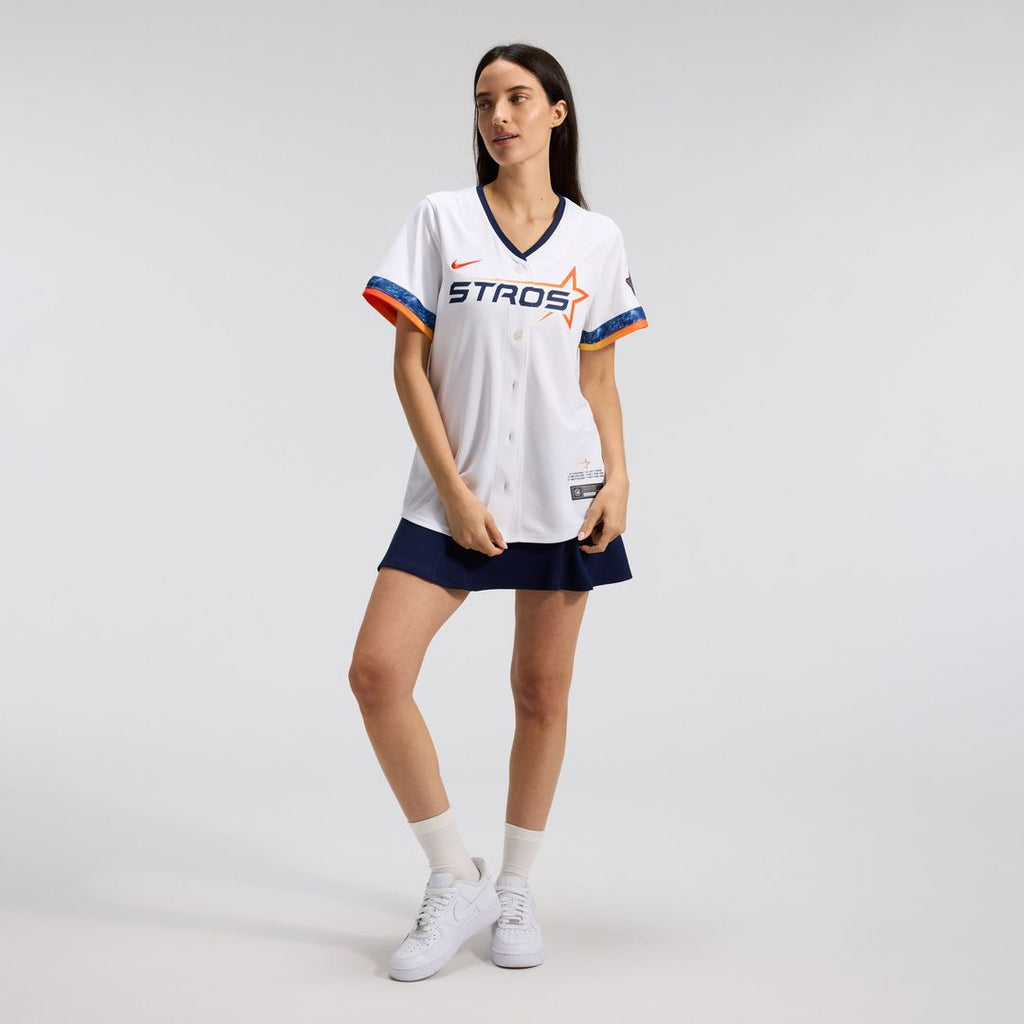 Houston Astros Nike Women's 2025 City Connect Limited Jersey - White Official MLB Team Apparel Baseball Fan Gear