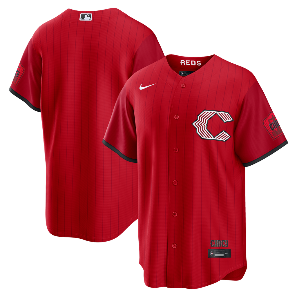 Cincinnati Reds Nike 2026 City Connect Stadium Jersey - Red Official MLB Team Apparel Baseball Fan Gear