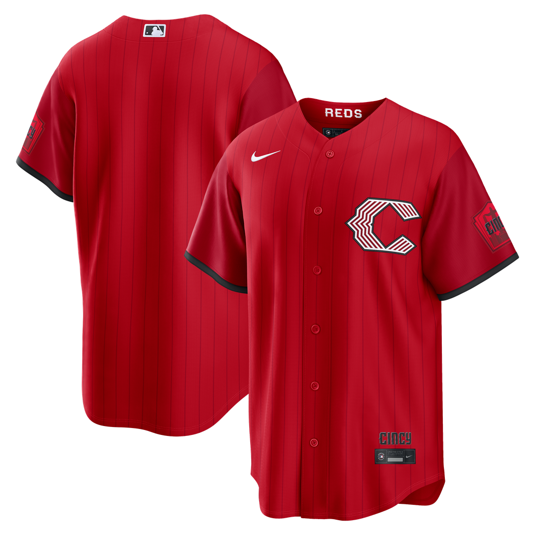 Cincinnati Reds Nike 2026 City Connect Stadium Jersey - Red Official MLB Team Apparel Baseball Fan Gear