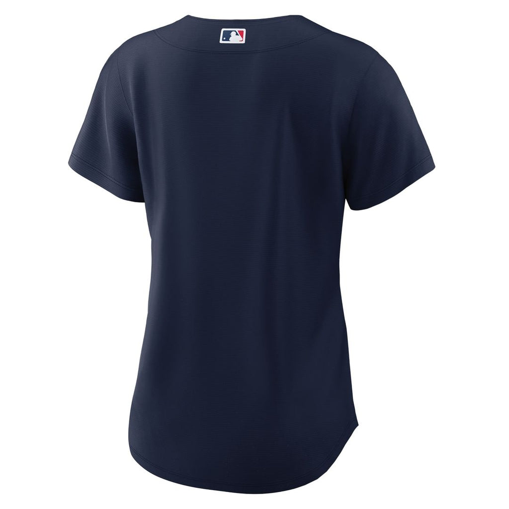 Cleveland Guardians Nike Women's Alternate Official Replica Jersey - Navy Official MLB Team Apparel Baseball Fan Gear