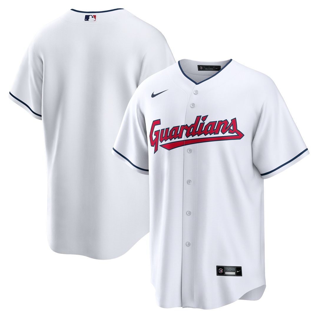 Cleveland Guardians Nike Home Blank Replica Jersey - White Official MLB Team Apparel Baseball Fan Gear