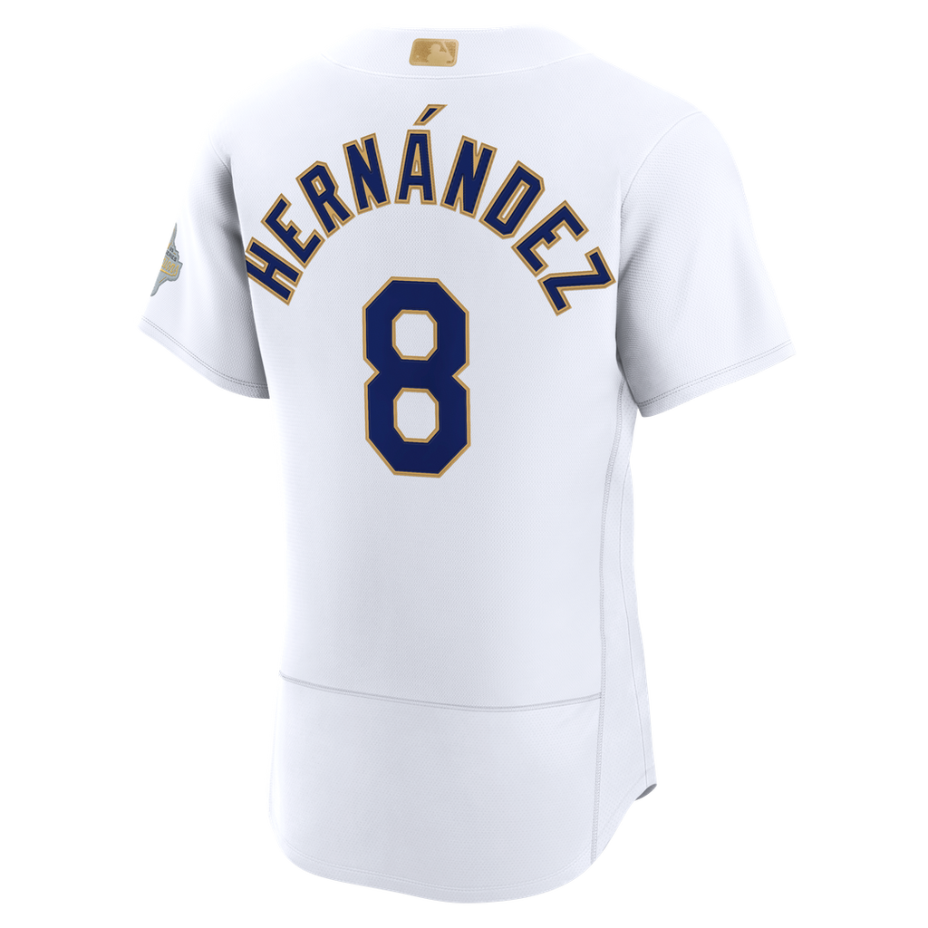 Enrique Hernández Los Angeles Dodgers Nike 2026 Gold Collection Authentic Jersey - White Official MLB Team Apparel Baseball Fan Gear
