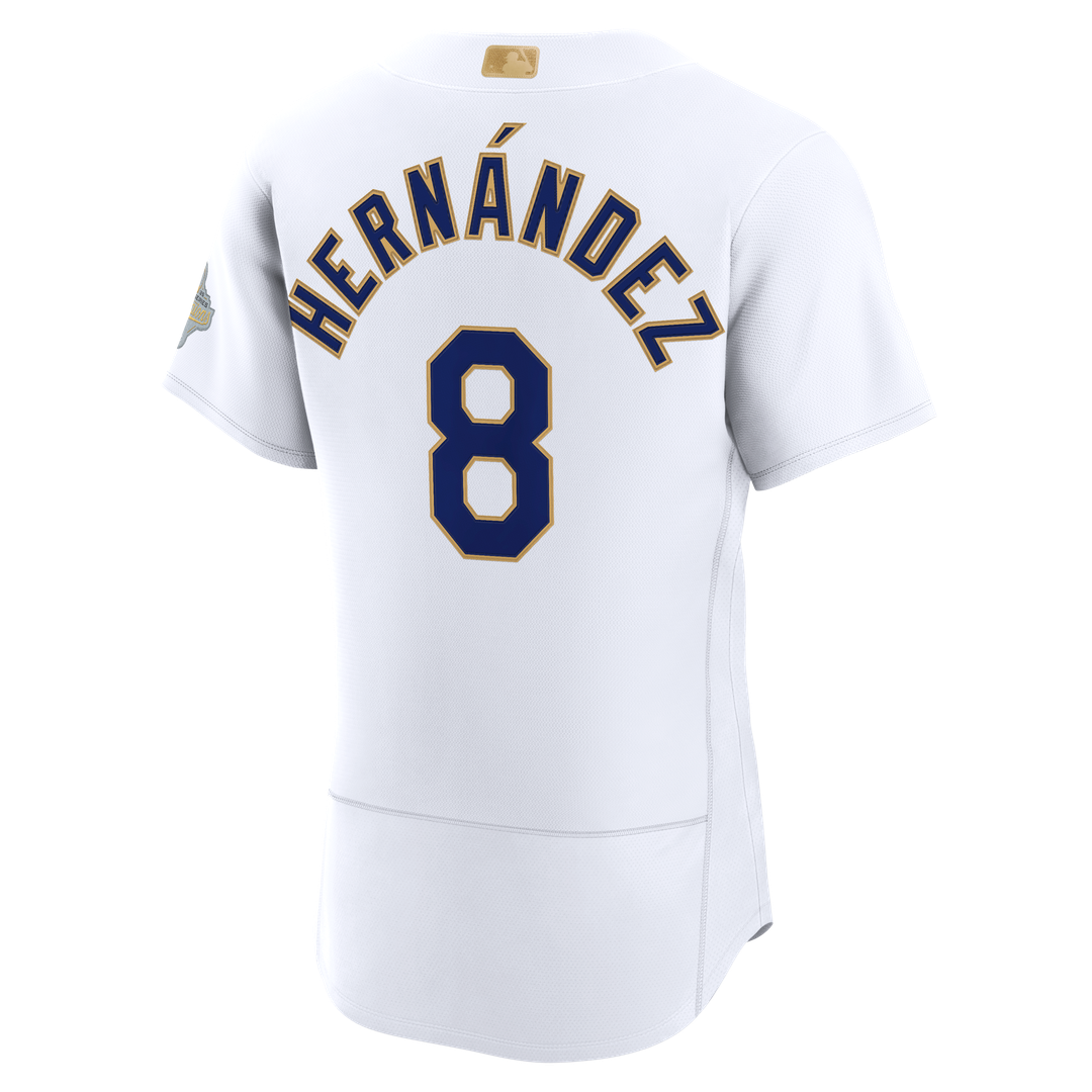 Enrique Hernández Los Angeles Dodgers Nike 2026 Gold Collection Authentic Jersey - White Official MLB Team Apparel Baseball Fan Gear