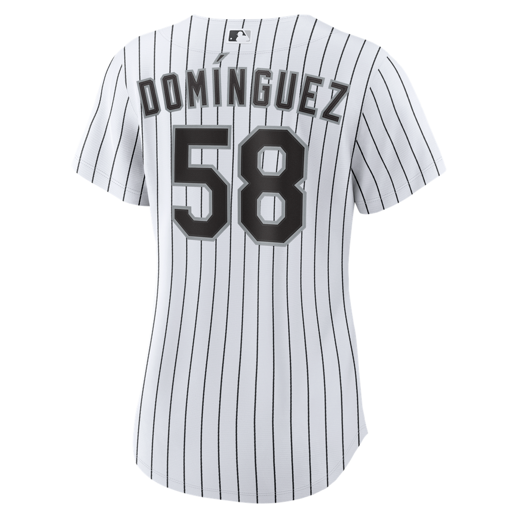 Seranthony Domínguez Chicago White Sox Nike Women's Home Replica Jersey - White Official MLB Team Apparel Baseball Fan Gear