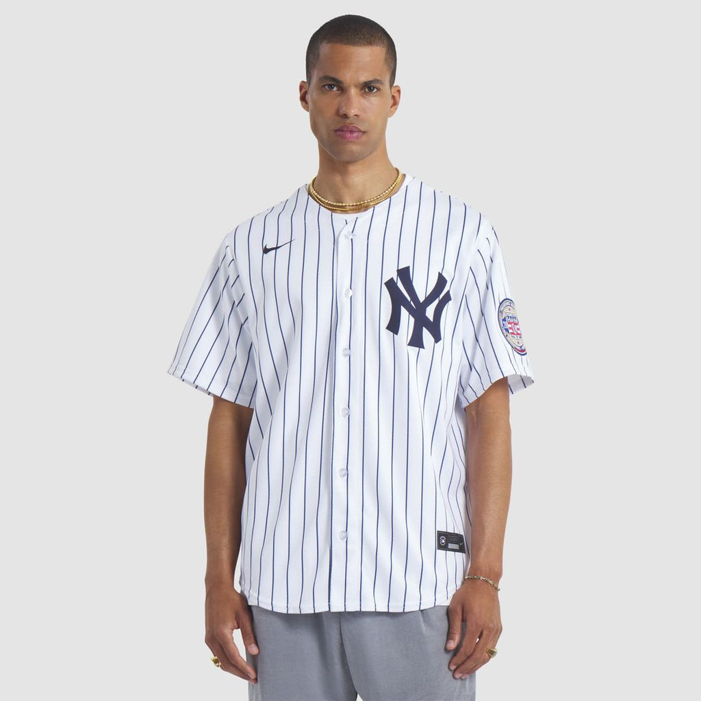 CC Sabathia New York Yankees Nike 2025 Baseball Hall of Fame Name & Number Retired Replica Jersey - White Official MLB Team Apparel Baseball Fan Gear