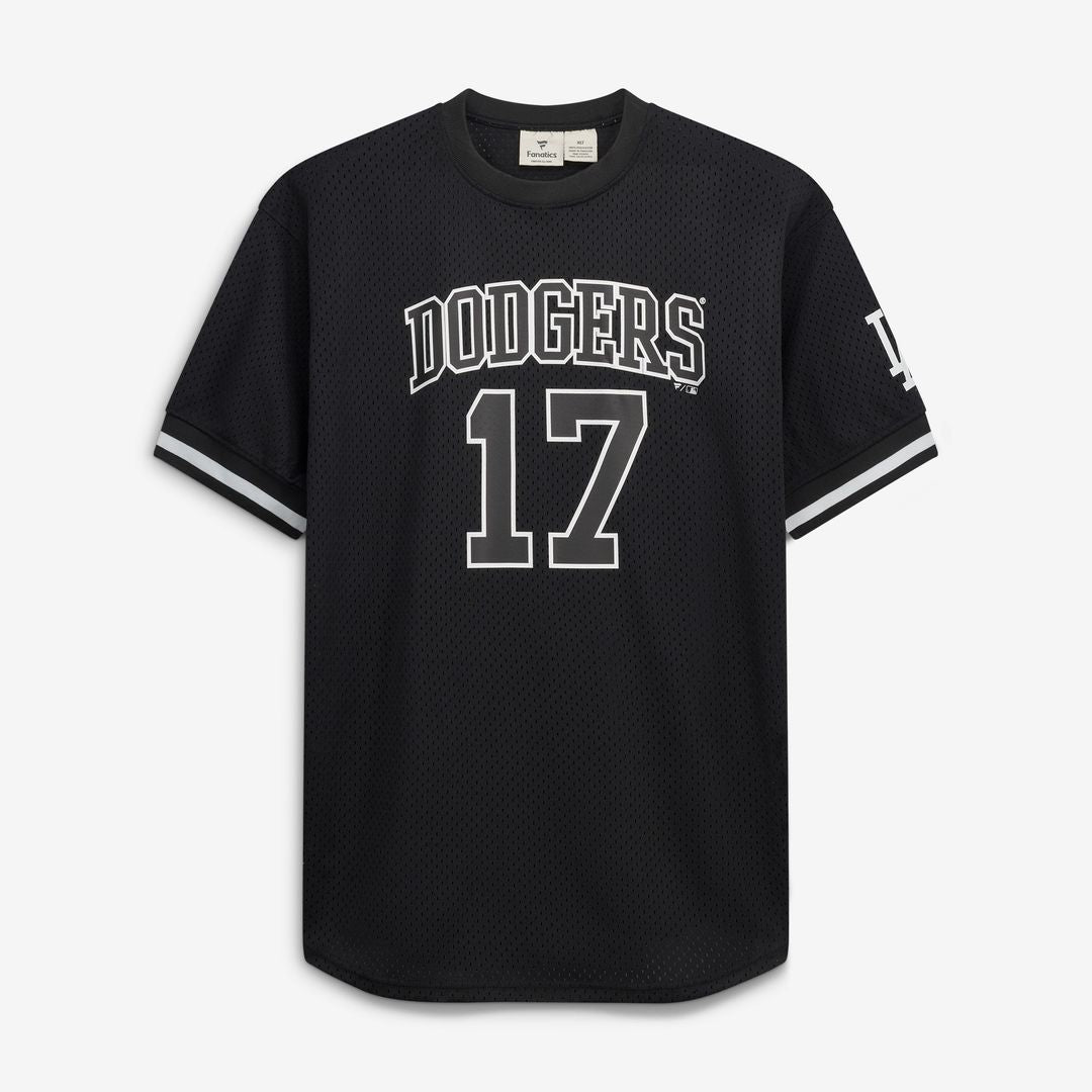 Shohei Ohtani Los Angeles Dodgers Fanatics Big & Tall Heavyweight Mesh Jersey - Black/White Official MLB Team Apparel Baseball Fan Gear