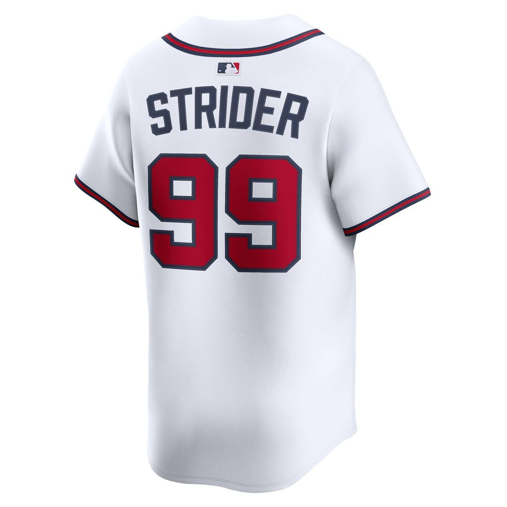 Spencer Strider Atlanta Braves Nike Home Limited Player Jersey - White Official MLB Team Apparel Baseball Fan Gear