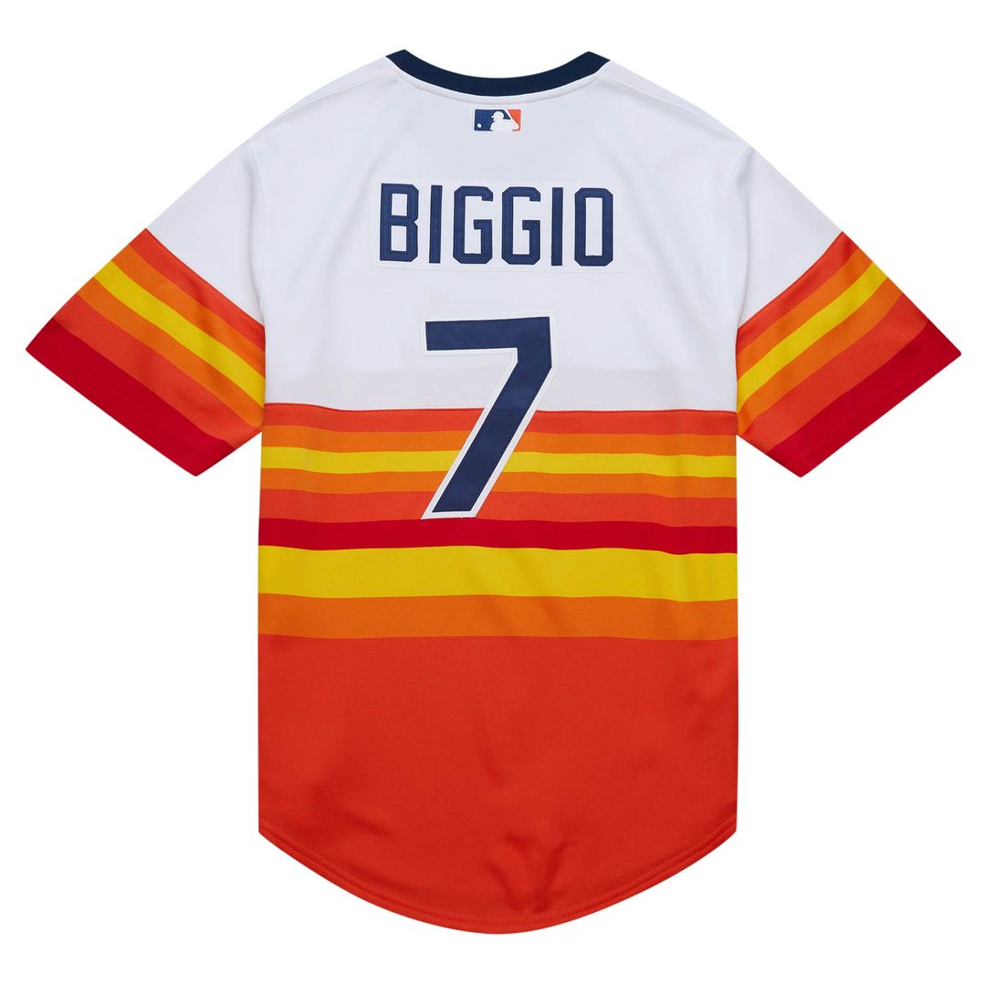 Craig Biggio Houston Astros Mitchell & Ness 2004 Cooperstown Collection Authentic Throwback Jersey - White Official MLB Team Apparel Baseball Fan Gear