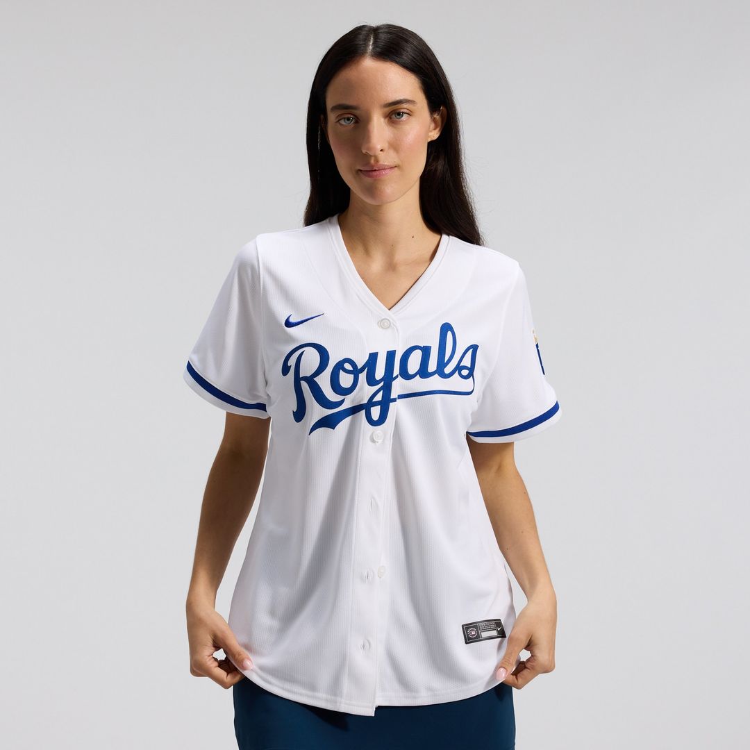 Kansas City Royals Nike Women's Home Limited Jersey - White Official MLB Team Apparel Baseball Fan Gear