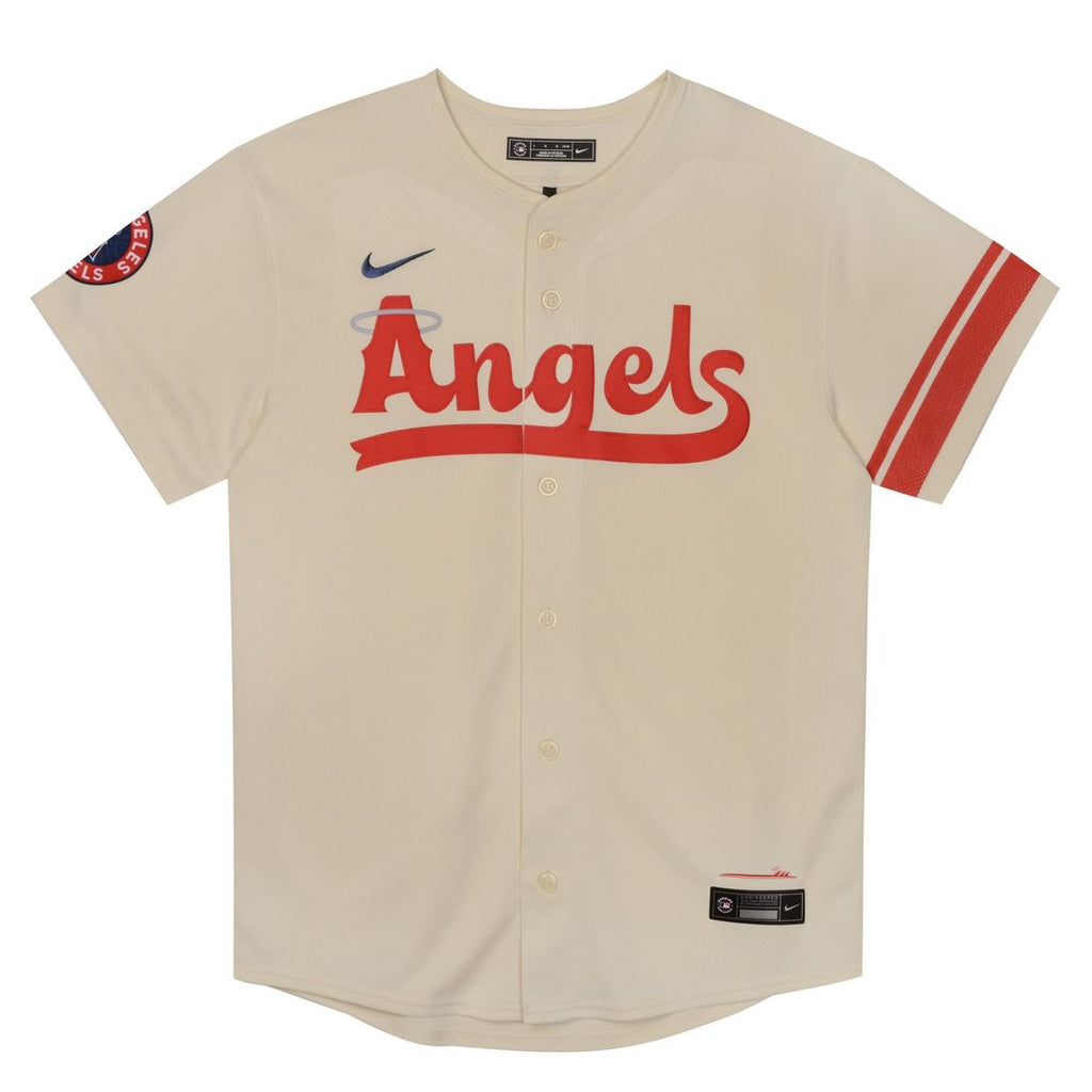 Los Angeles Angels Nike Preschool City Connect Jersey - Cream Official MLB Team Apparel Baseball Fan Gear