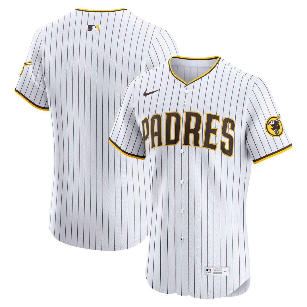 San Diego Padres Nike Home Elite Jersey - White Official MLB Team Apparel Baseball Fan Gear