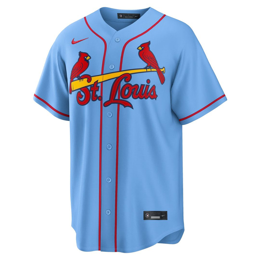 Masyn Winn St. Louis Cardinals Nike Alternate Replica Jersey - Light Blue Official MLB Team Apparel Baseball Fan Gear