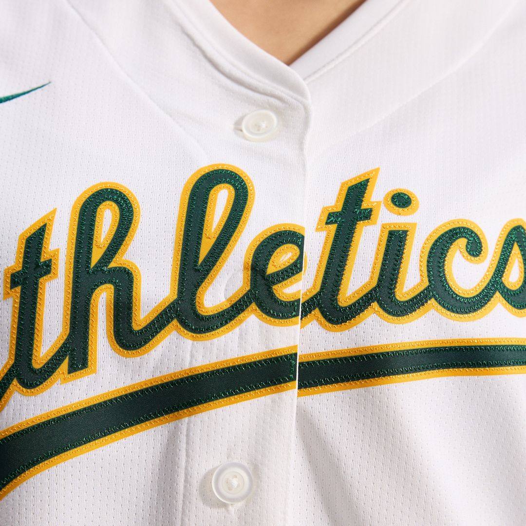 Athletics Nike Women's Home Limited Jersey - White Official MLB Team Apparel Baseball Fan Gear