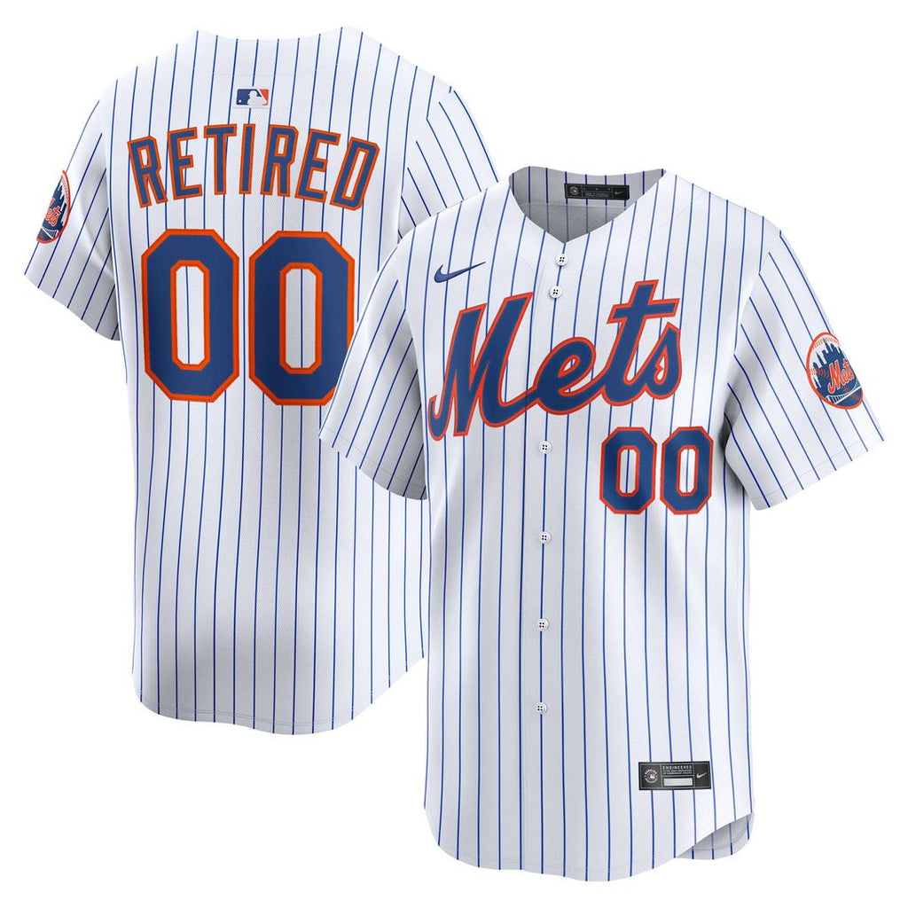 New York Mets Nike Home Limited Pick-A-Player Retired Roster Jersey - White Official MLB Team Apparel Baseball Fan Gear