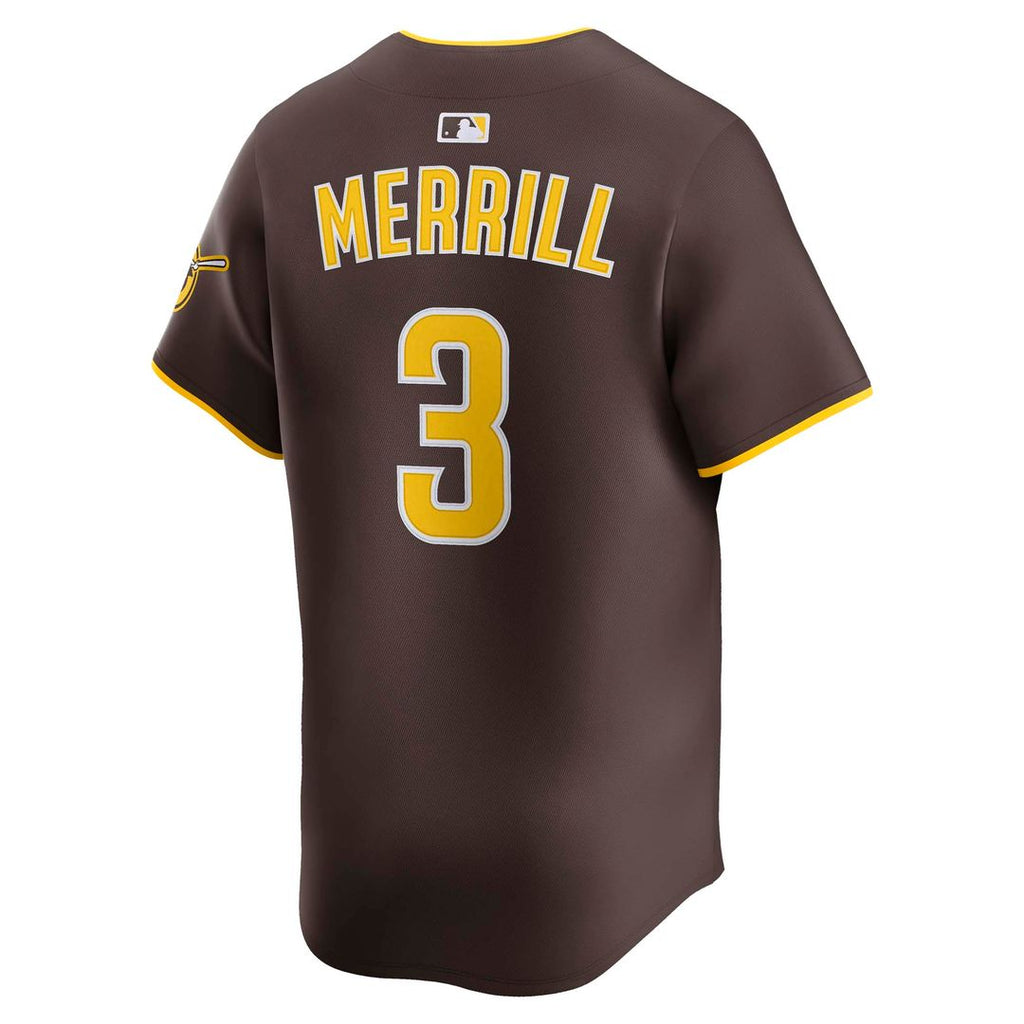 Jackson Merrill San Diego Padres Nike Home Limited Player Jersey - White Official MLB Team Apparel Baseball Fan Gear